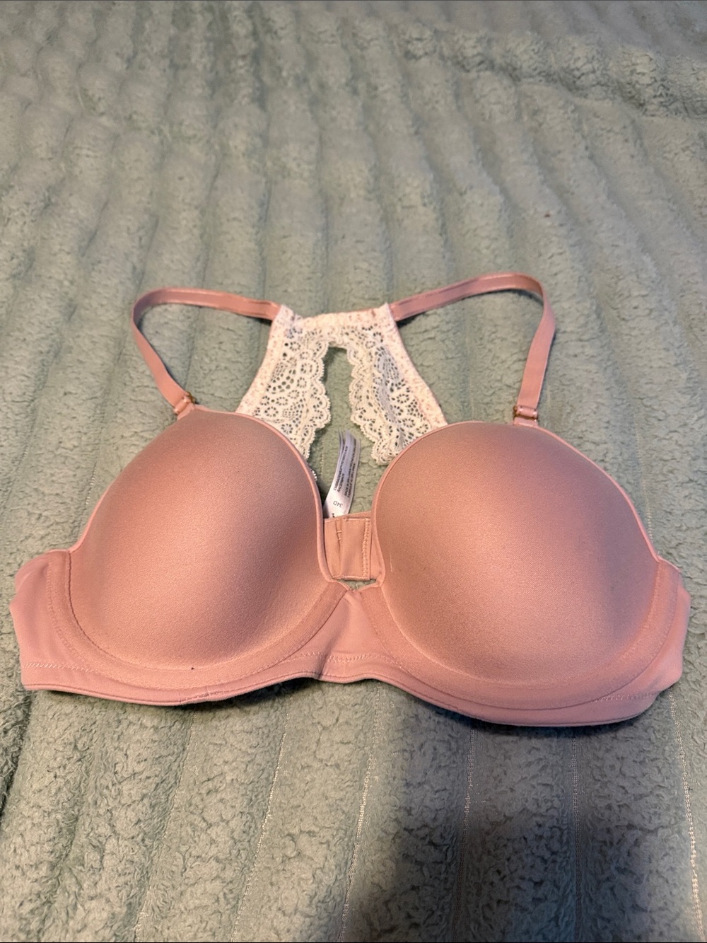 Soma Women's Pink Lace Racerback Push-Up Bra 34D
